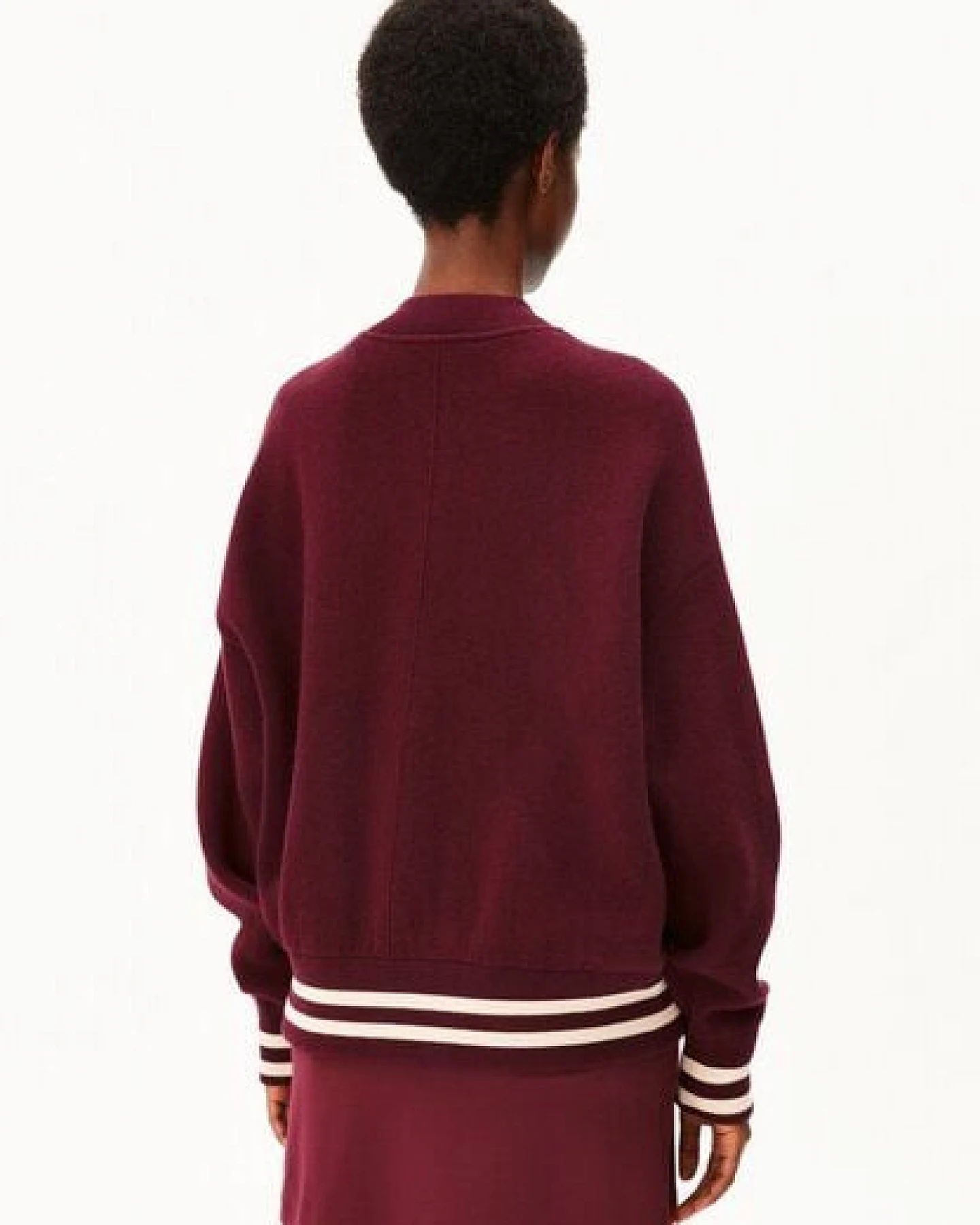 ARMEDANGELS ICONIC Å AALISON Damen Collegejacke aus Bio-Woll Mix – Ansicht 2