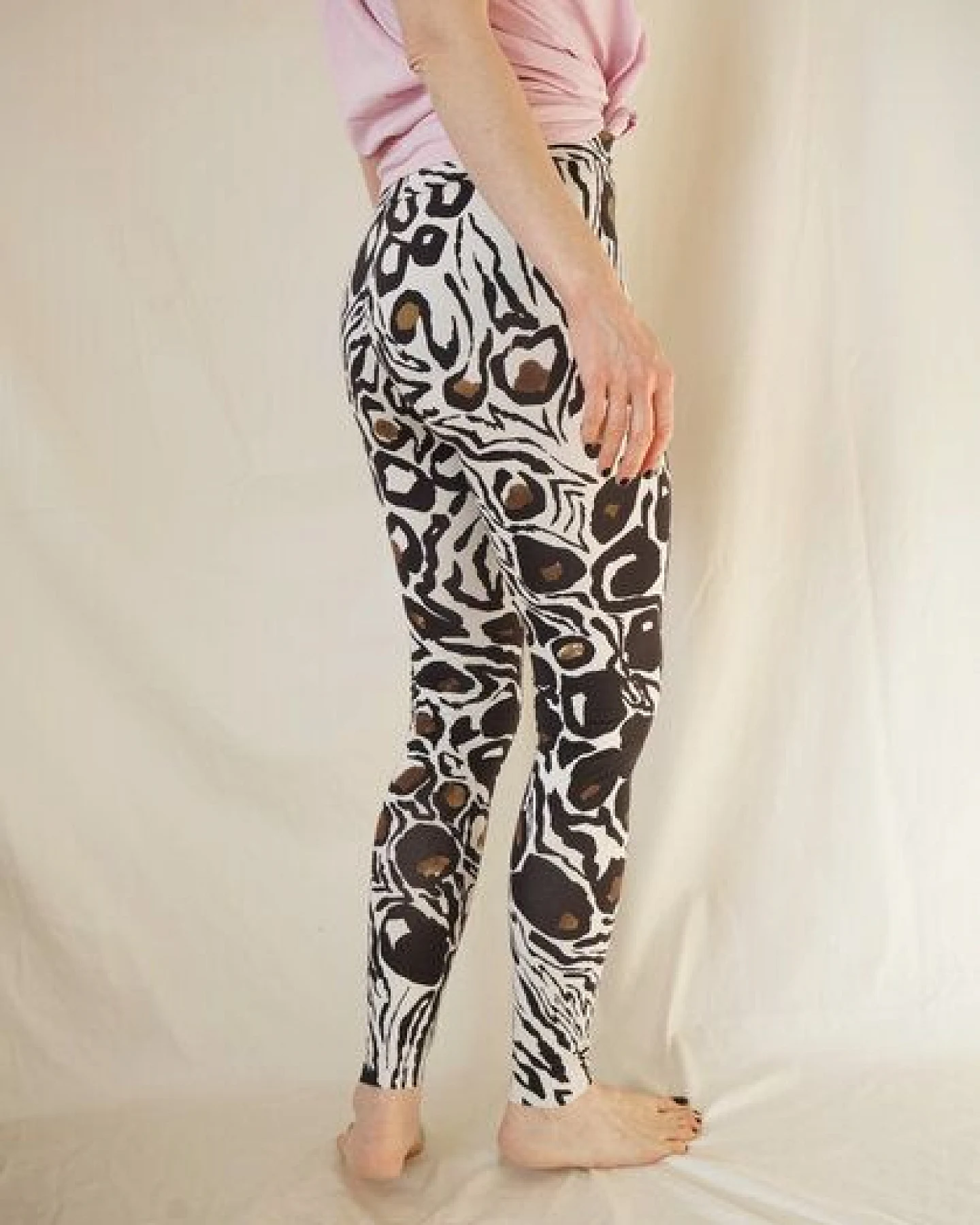 Lena Schokolade Animal Leggings aus Bio-Baumwolle – Ansicht 4