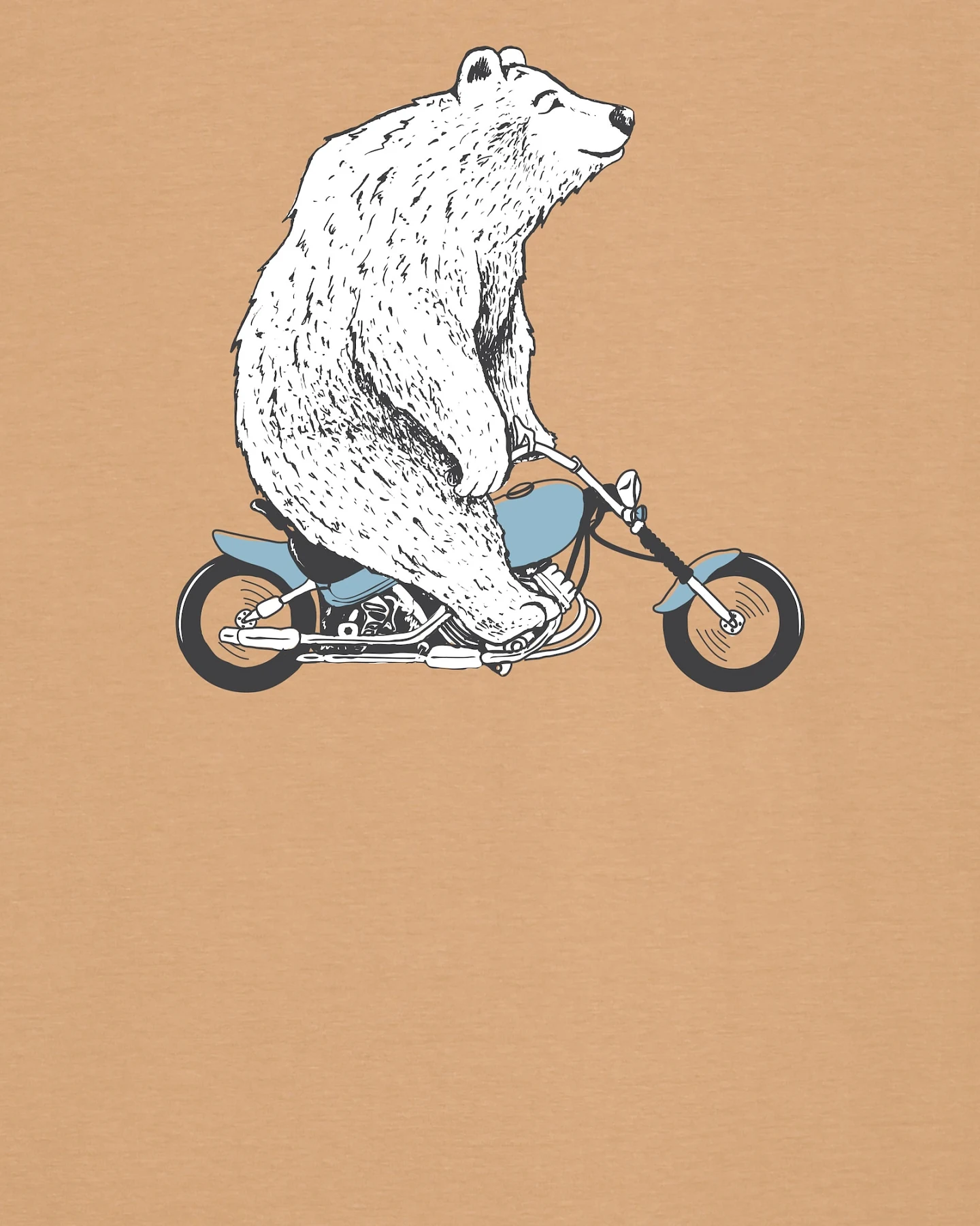 Watapparel T-Shirt Bär auf Bike – Ansicht 3