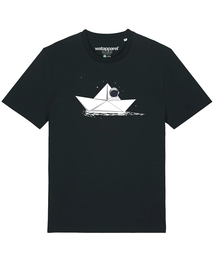 Watapparel Shirt Astronaut in paper boat