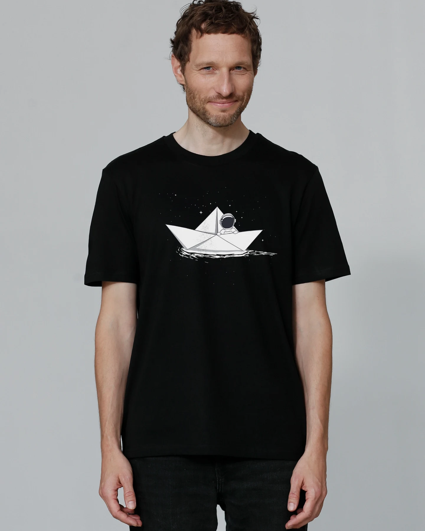 Watapparel Shirt Astronaut in paper boat – Ansicht 2