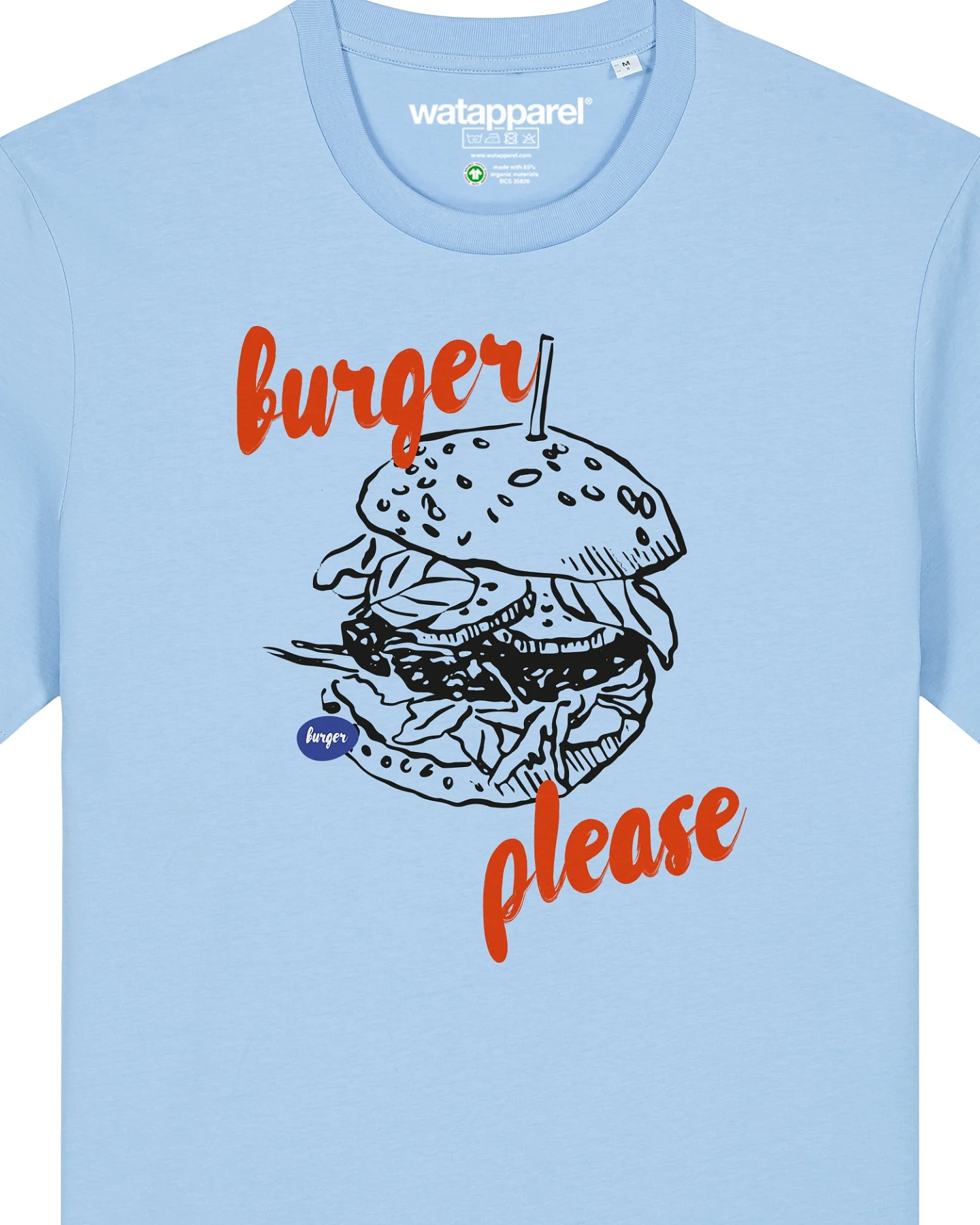 Watapparel T-Shirt Burger please – Ansicht 3