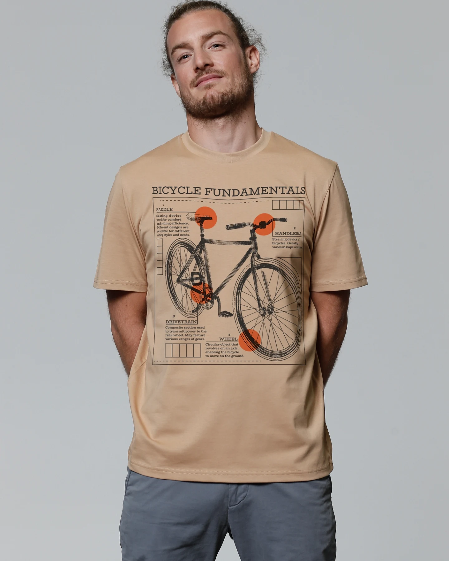 Watapparel T-Shirt Fahrrad Grundlagen – Ansicht 2