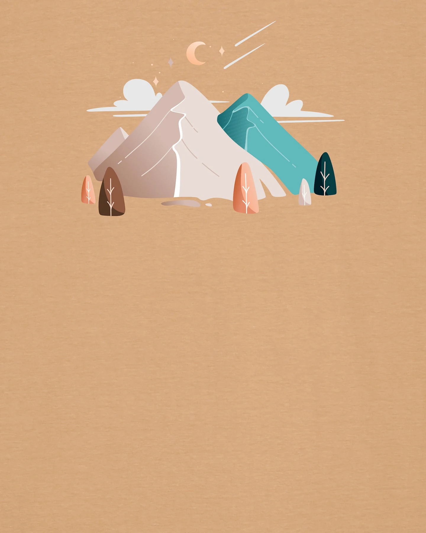 Watapparel T-Shirt Night & Clouds – Ansicht 3
