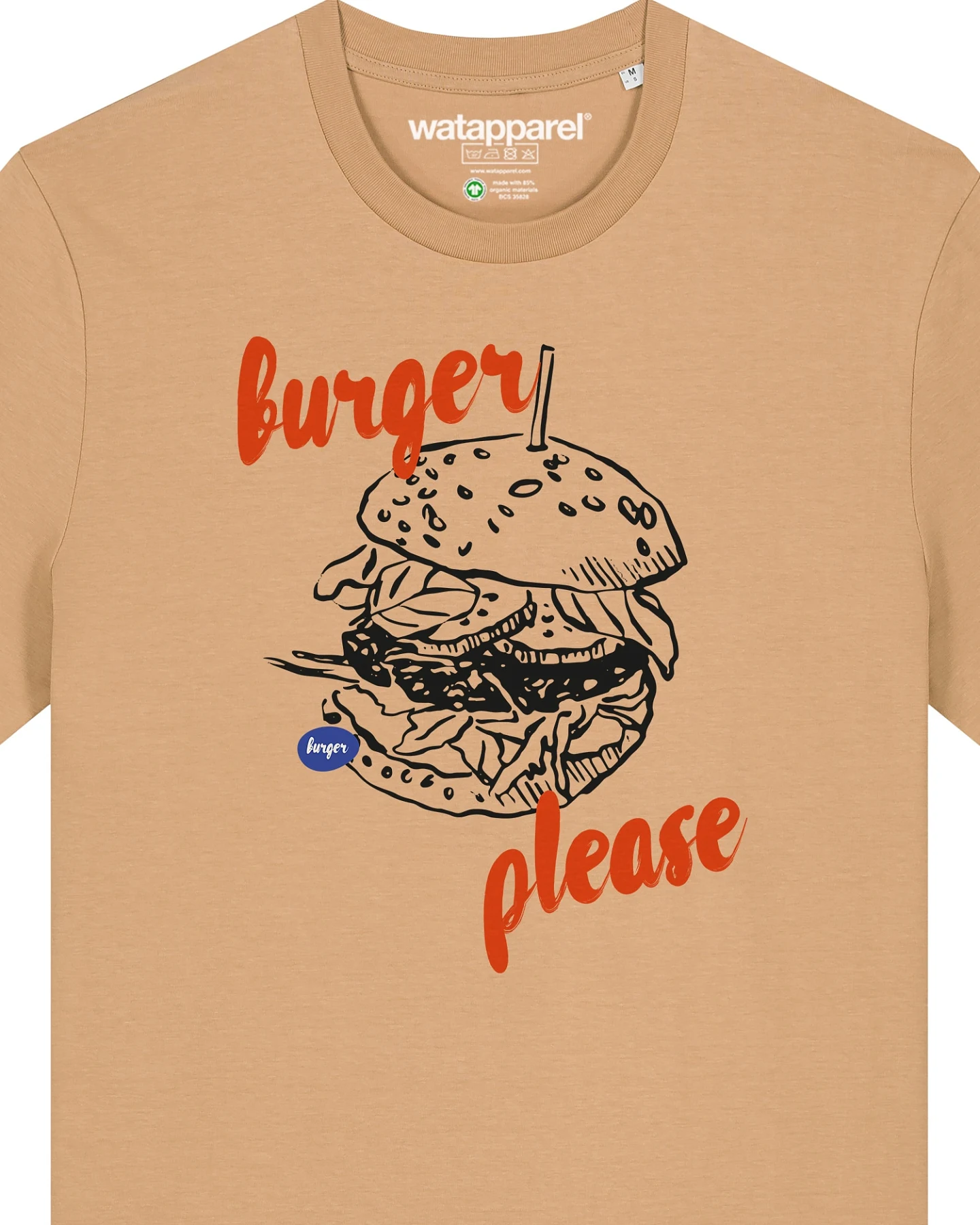 Watapparel T-Shirt Burger Please – Ansicht 3