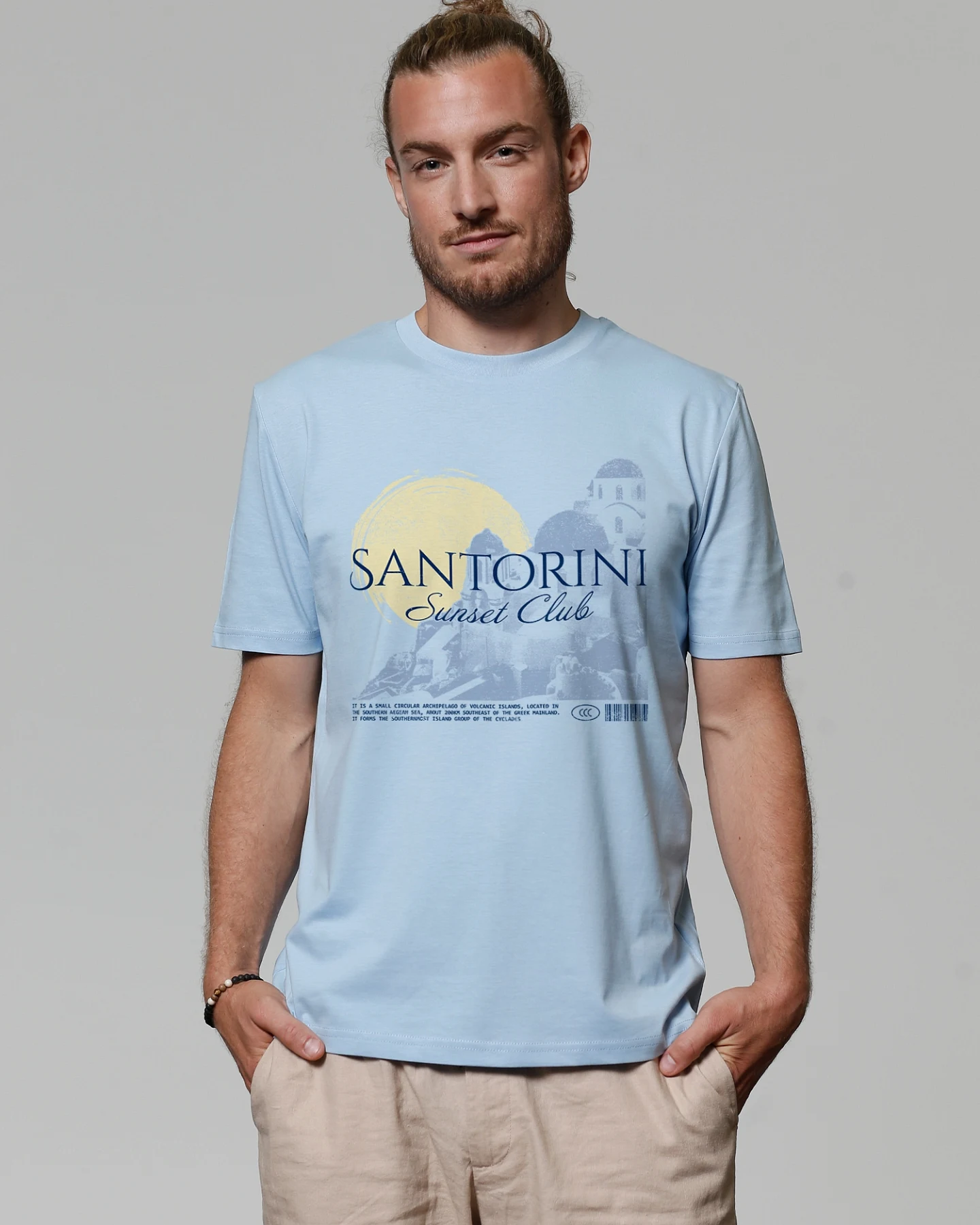 Watapparel T-Shirt Santorini Sunset Club – Ansicht 2