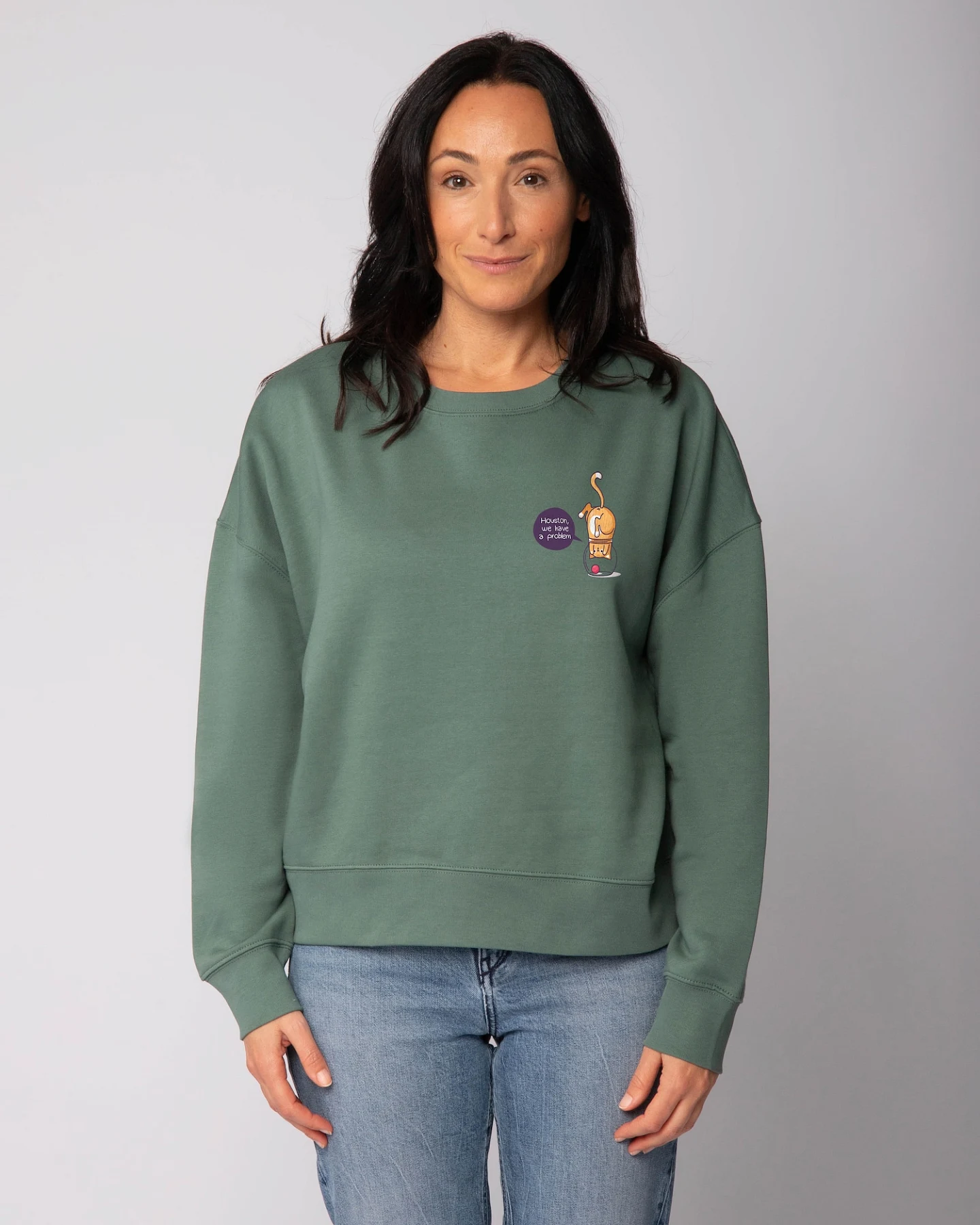 Watapparel Sweatshirt Funny Cat – Ansicht 2