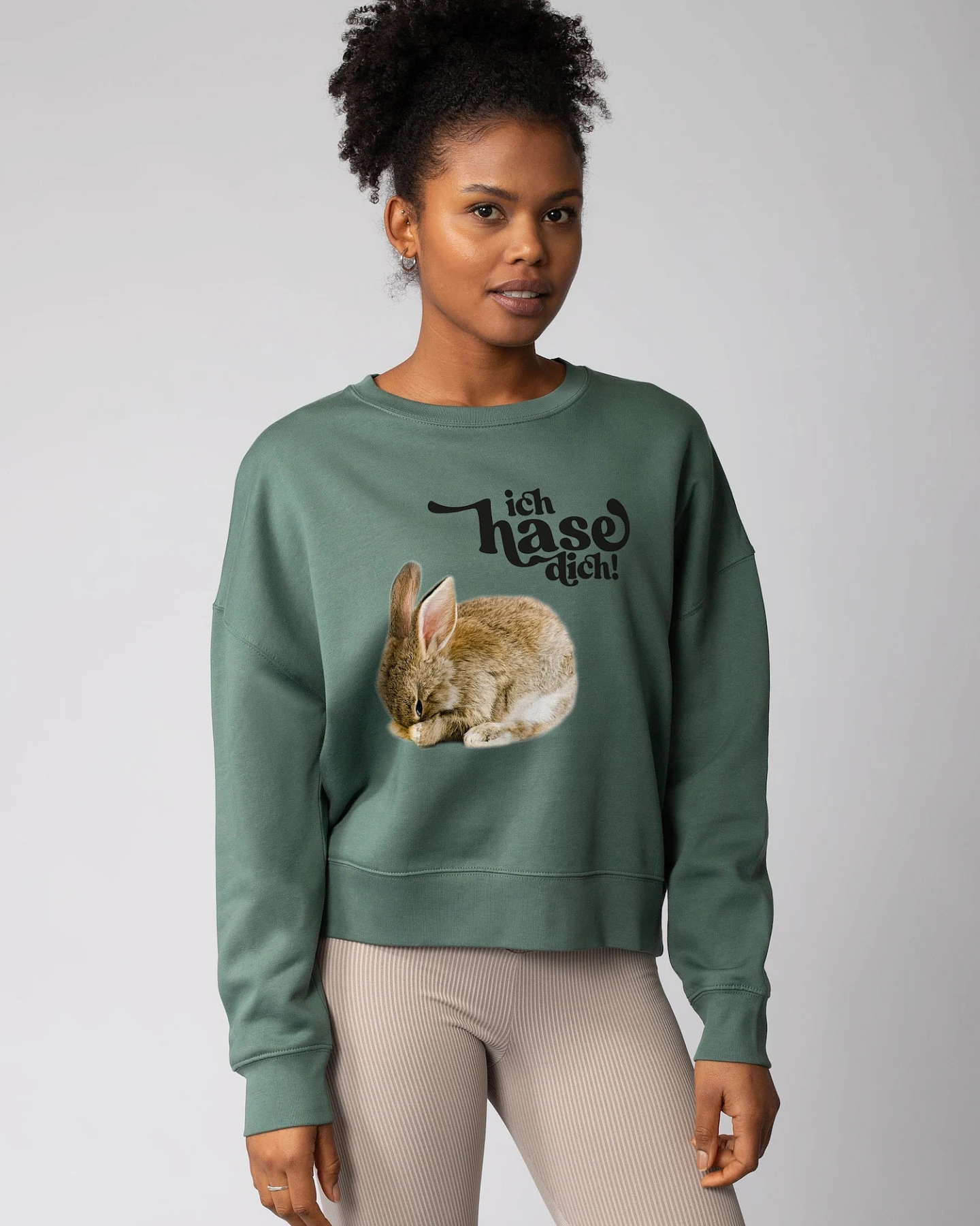 Watapparel Sweatshirt Ich hase dich! – Ansicht 2
