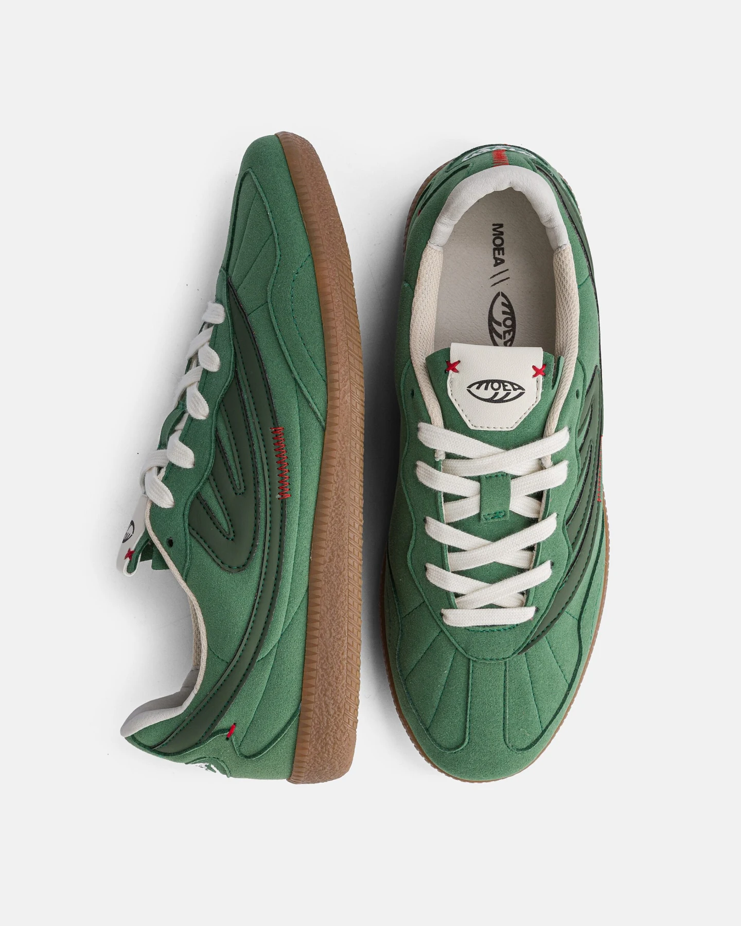 MoEa Herren vegan Sneaker Flow Wl Full Green Apple – Ansicht 2