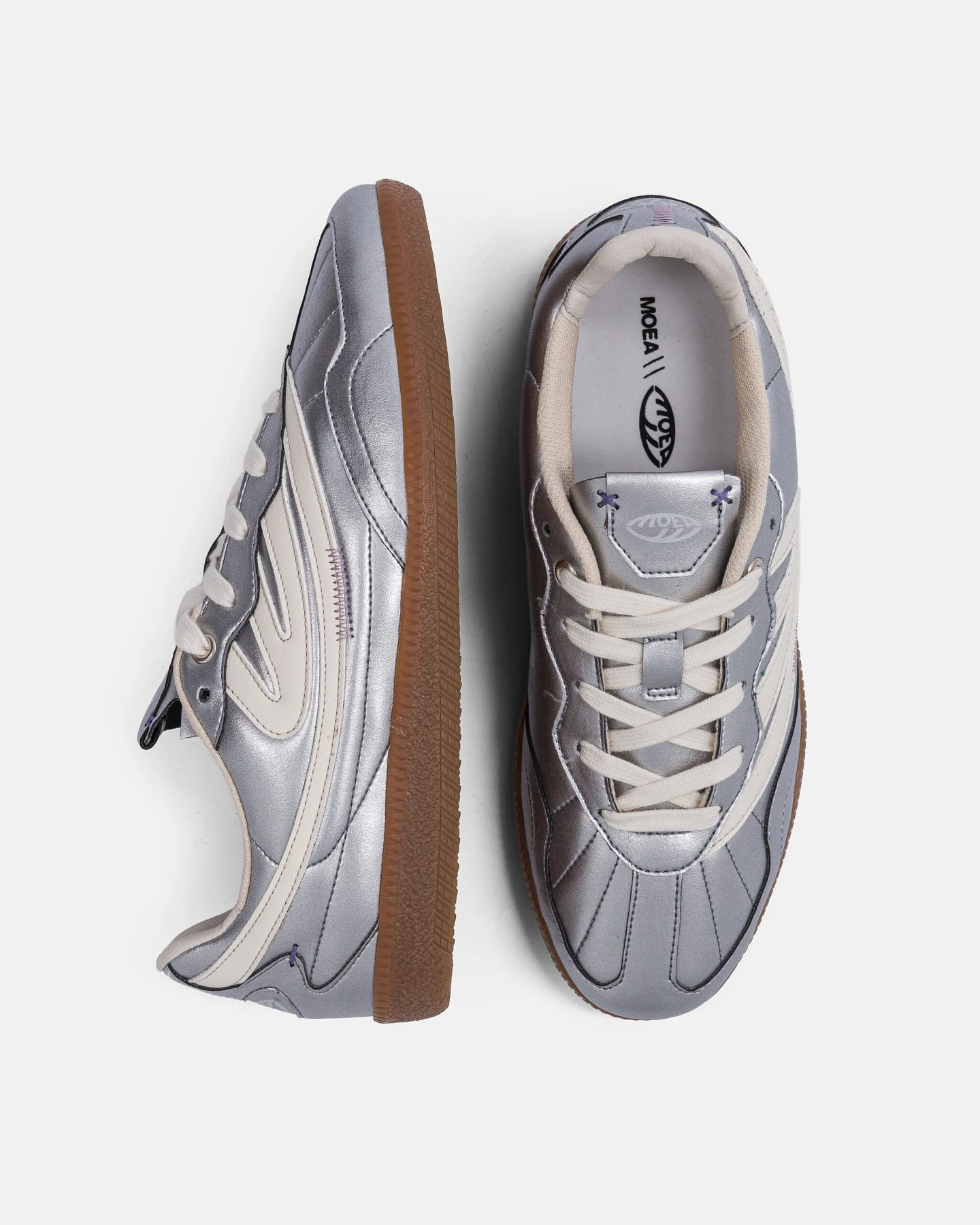 MoEa Herren vegan Sneaker Flow Wl Silver Apple – Ansicht 2
