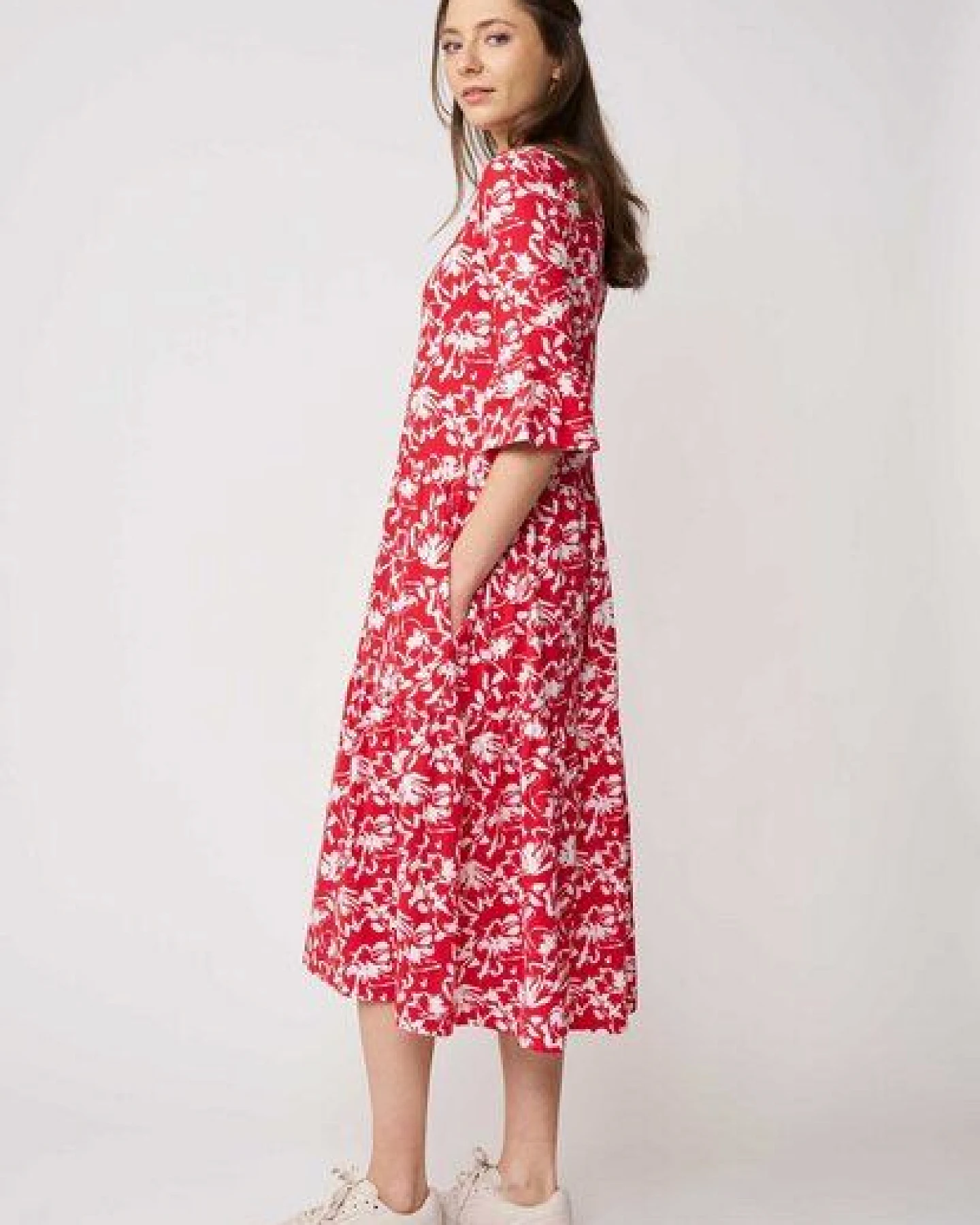 LANA Organic Sommerkleid aus Bio Baumwolle, Modell Antonia – Ansicht 3