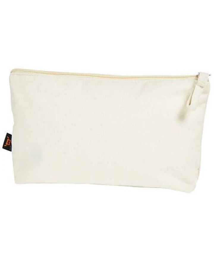 Halfar Kulturtasche aus Bio - Baumwolle mit Reisverschluss Vegan 25 x 14 x 6 cm
