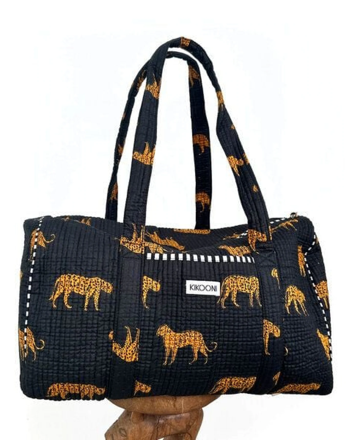 KIKOONI handgefertigte große Baumwolltasche "K. Shopper" – Ansicht 3