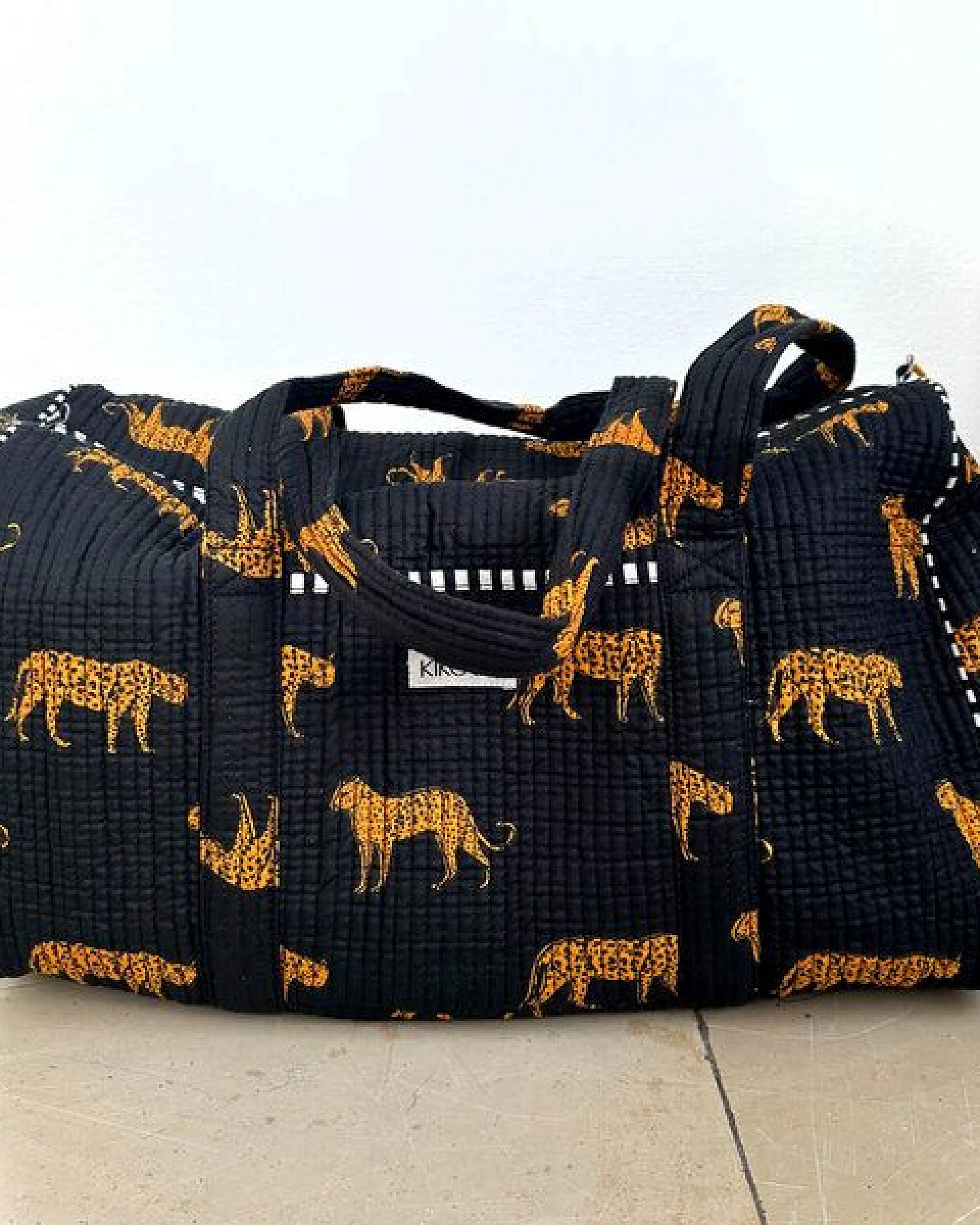 KIKOONI handgefertigte große Baumwolltasche "K. Shopper" – Ansicht 4