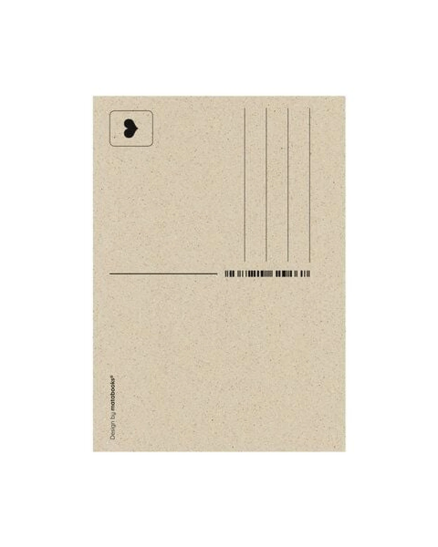 matabooks® Vintage A6 Postkarte aus nachhaltigem Graspapier – Ansicht 2