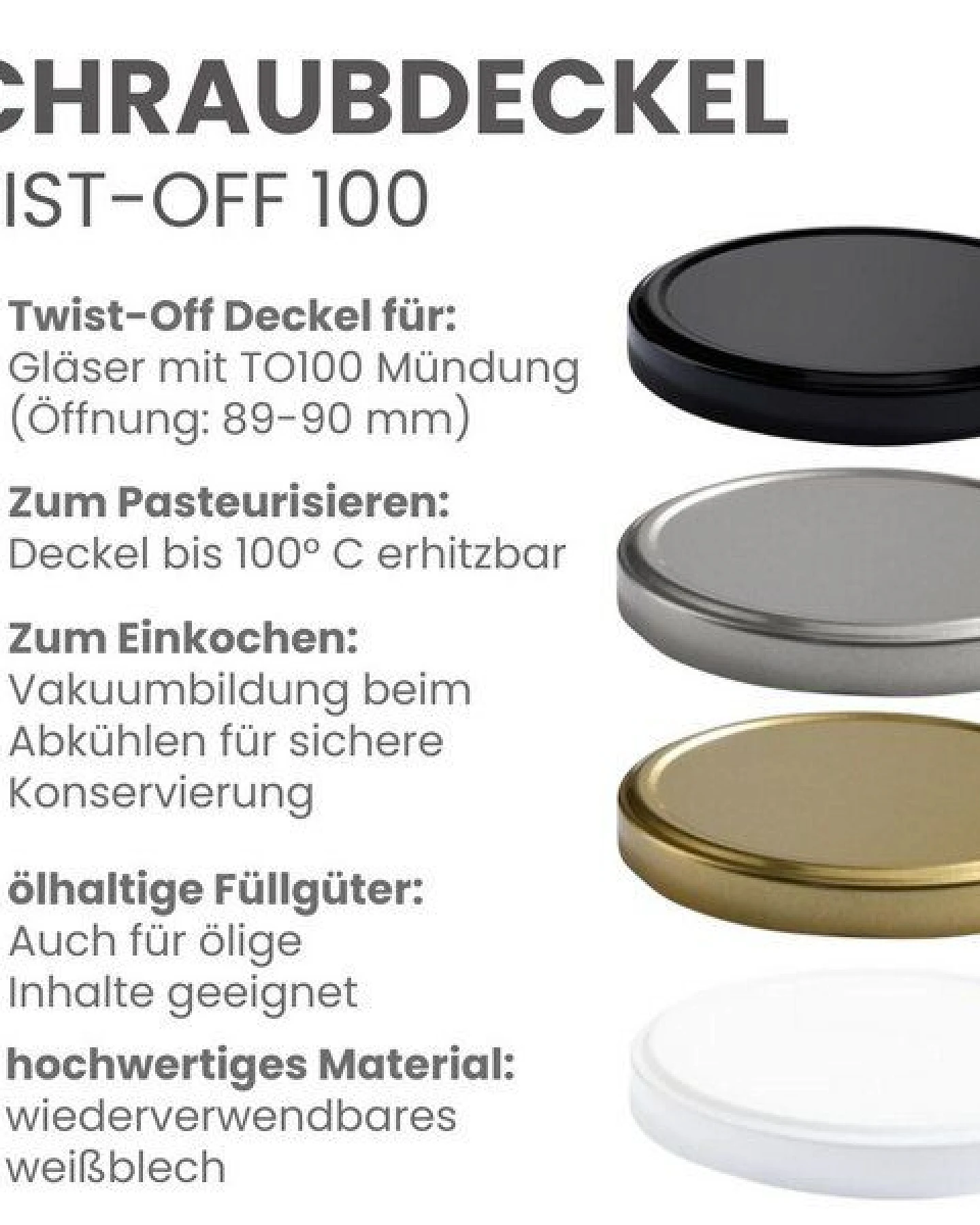 mikken 2 große Einmachgläser 2650 ml mit Deckel (TO100) – Ansicht 4