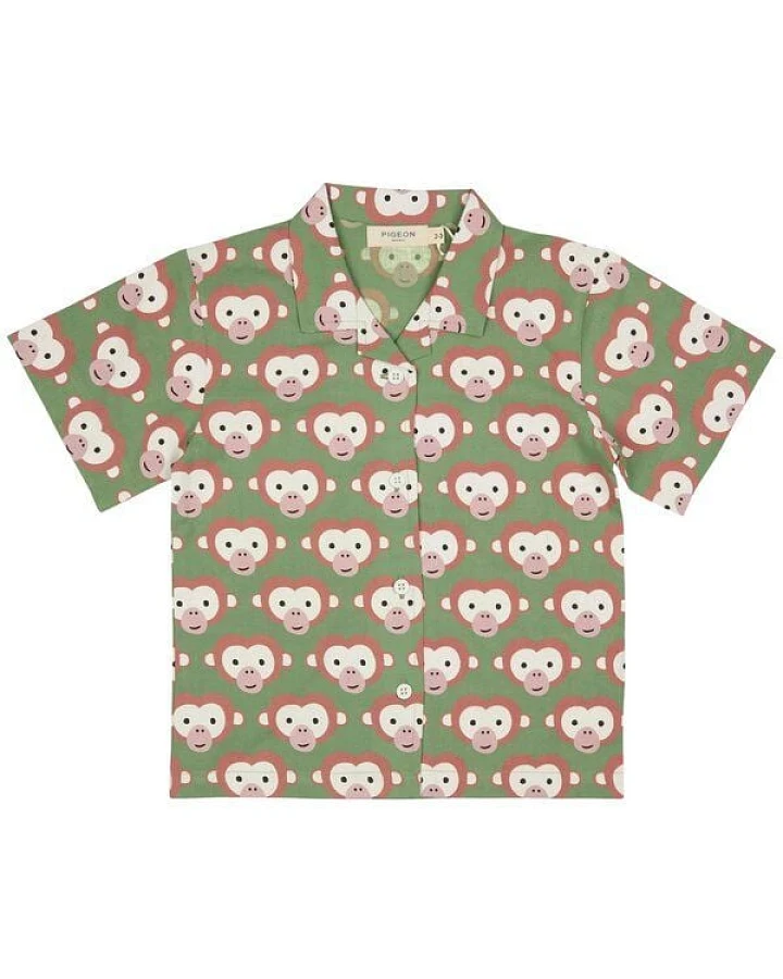 Pigeon by Organics for Kids Kinder-Kurzarmhemd mit Aufdruck