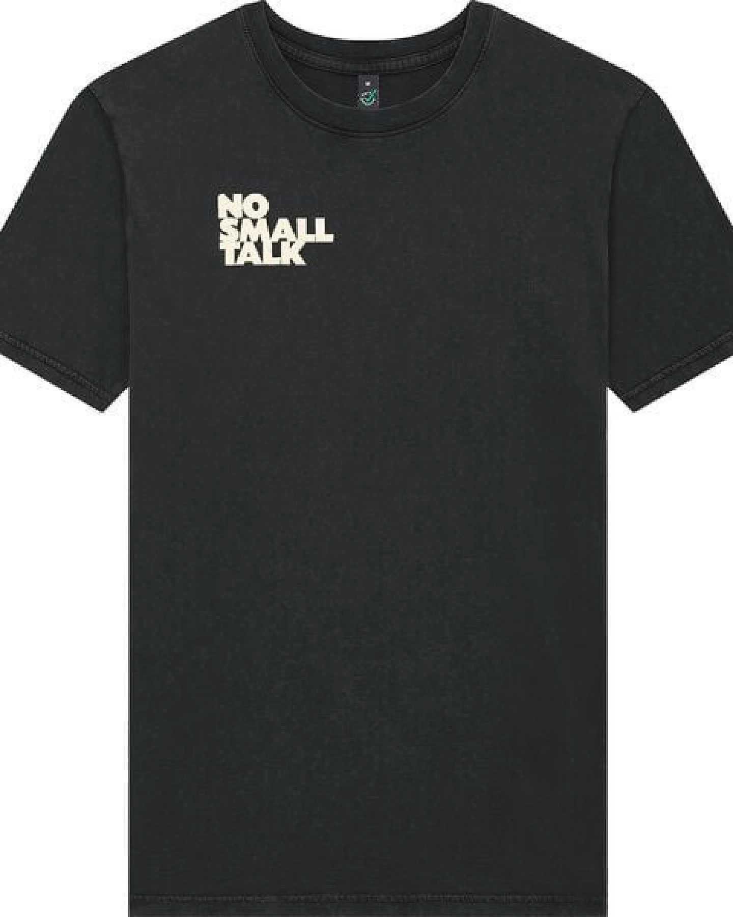 ilovemixtapes NO SMALL TALK Siebdruck Unisex T-Shirt – Ansicht 2