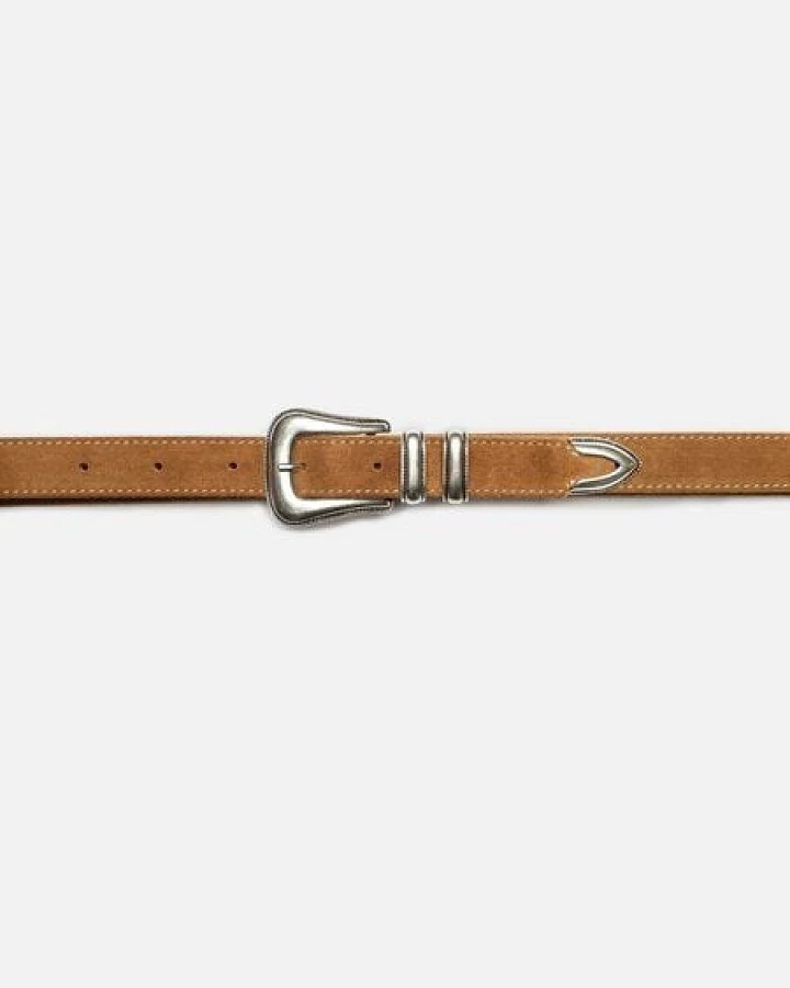 Nudie Jeans Unisex Gürtel - Western Silver Belt - aus Leder