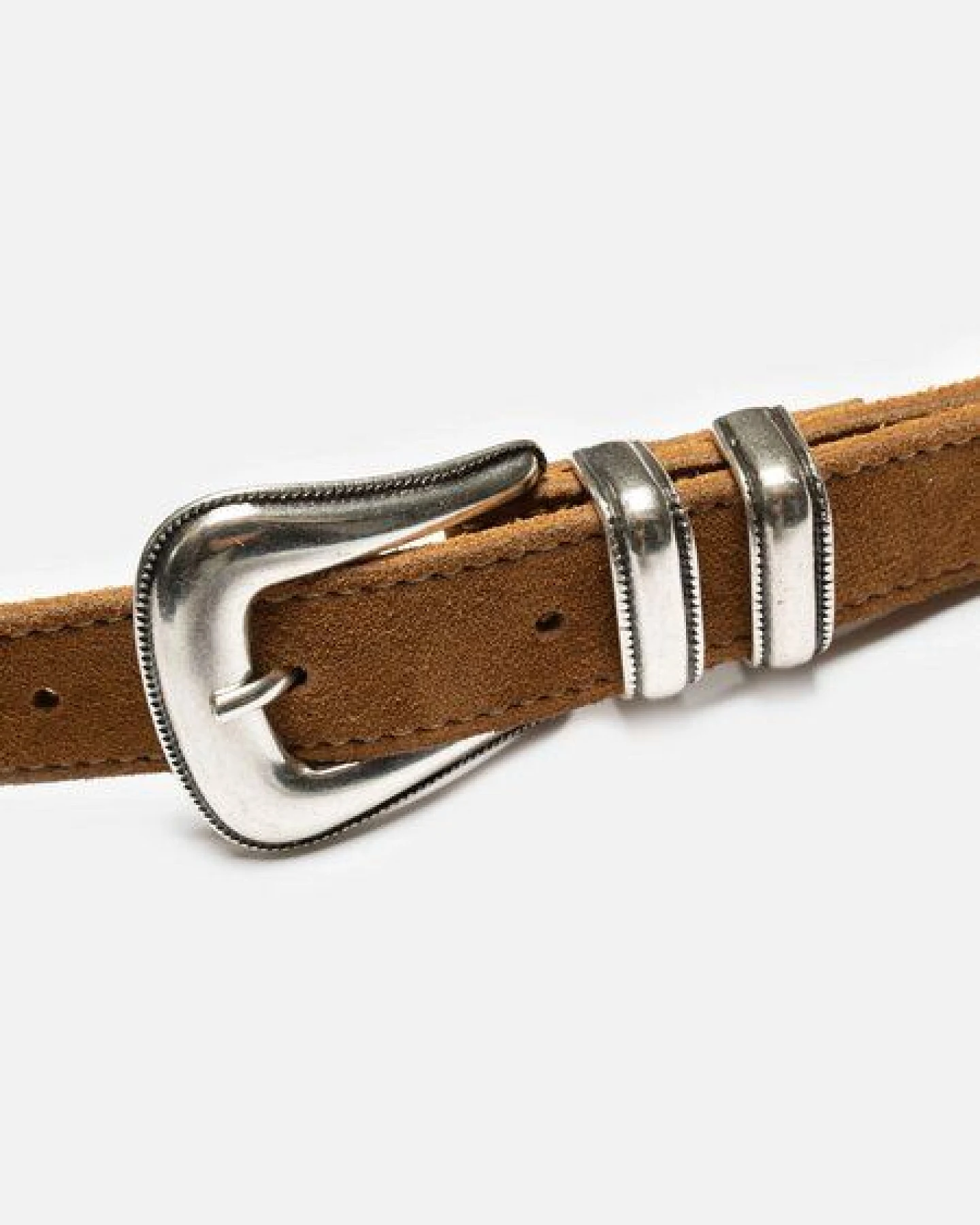 Nudie Jeans Unisex Gürtel - Western Silver Belt - aus Leder – Ansicht 2