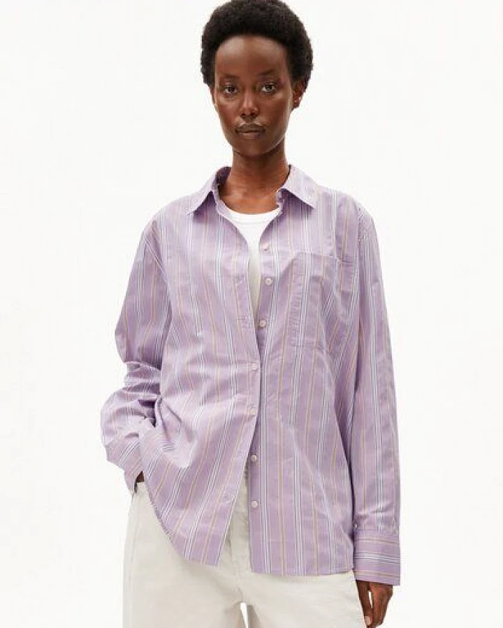 Produktseite: ARMEDANGELS STRIPE Damen Bluse aus 100% Bio-Baumwolle