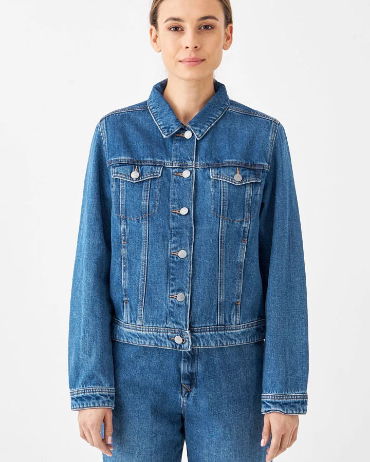 Dawn Damen vegan Jacke Non-Stretch Callisto Classic Medium Blau