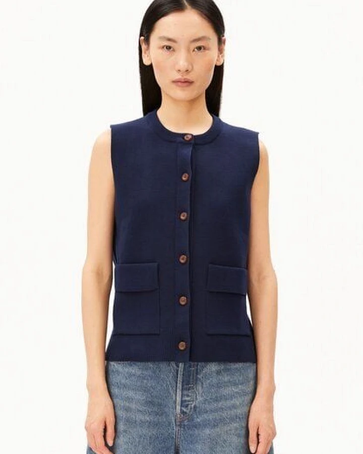 ARMEDANGELS COMPACT CREW Damen Strickweste aus 100% Bio-Baumwolle