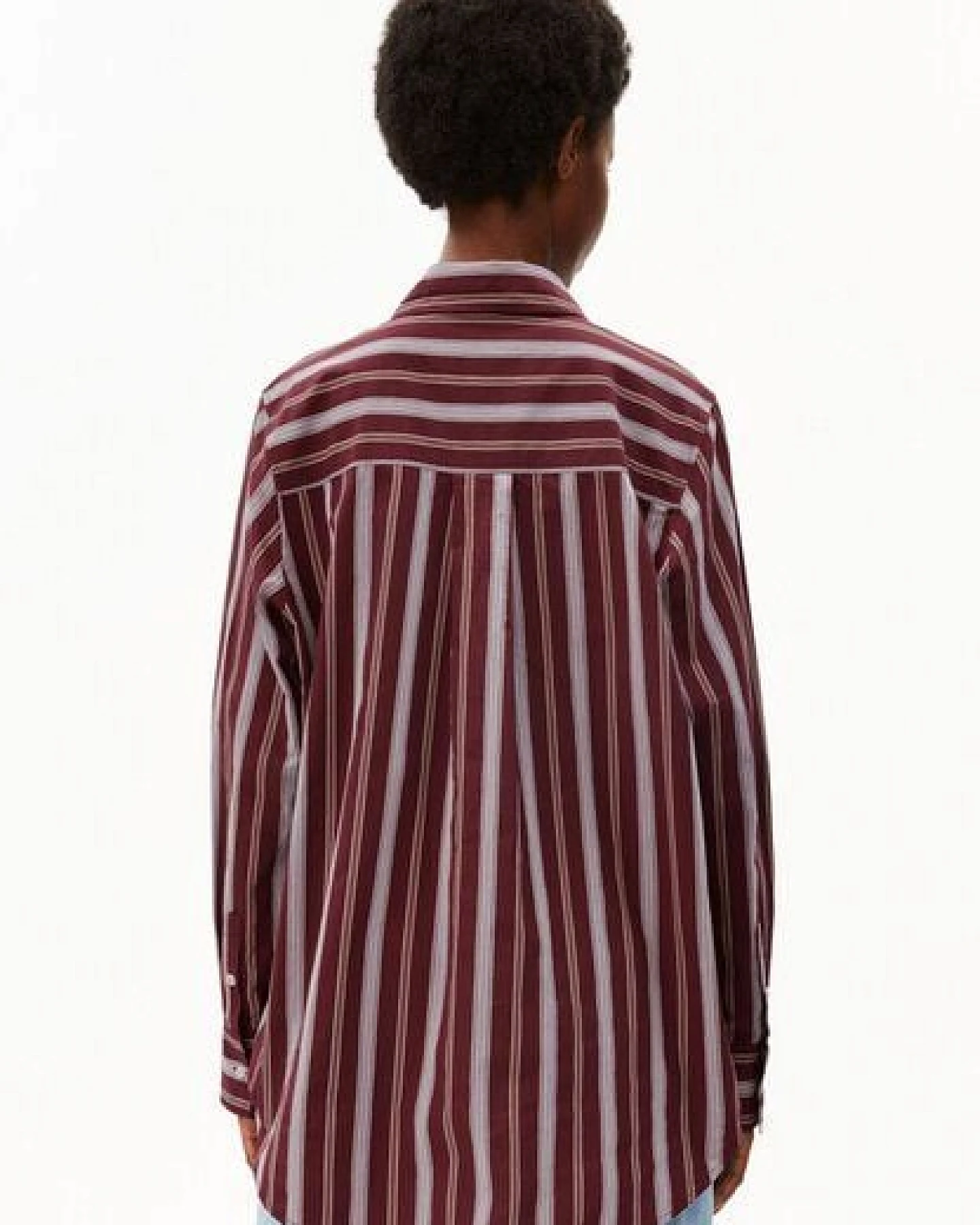ARMEDANGELS STRIPE Damen Bluse aus 100% Bio-Baumwolle – Ansicht 2