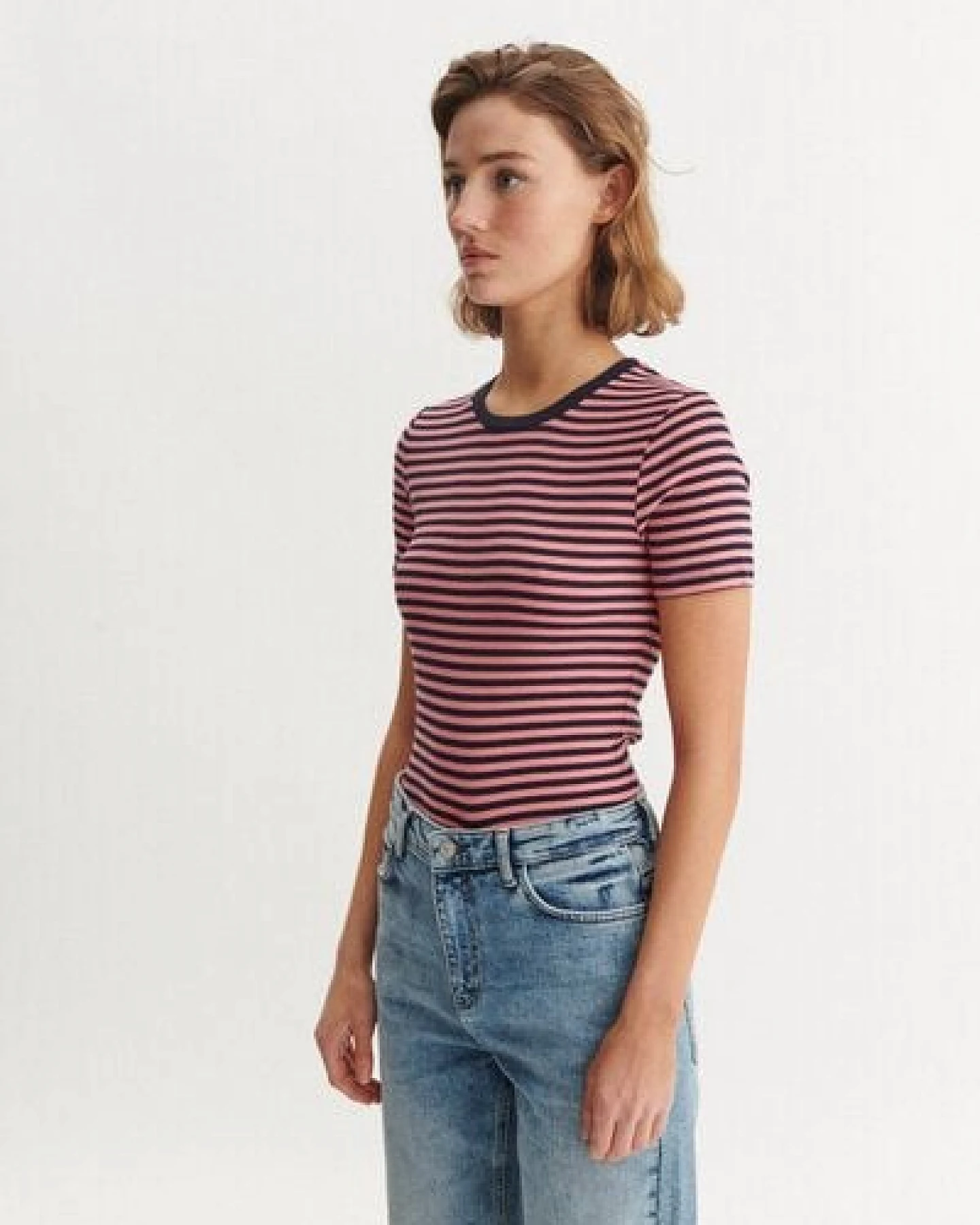 Basic Apparel Ludmilla T-Shirt mit Rundhalsausschnitt aus Bio-Baumwolle – Ansicht 3