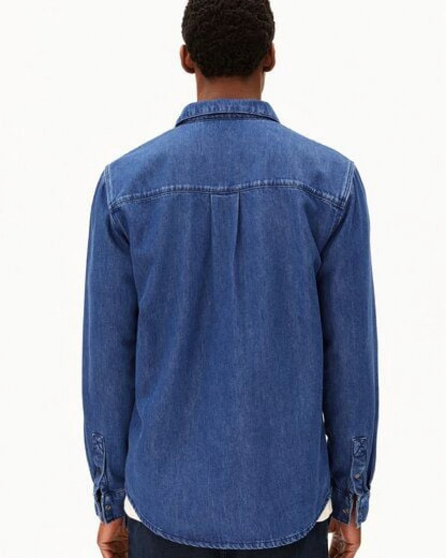 ARMEDANGELS CLASSIC Herren Jeanshemd aus Bio-Baumwoll Mix – Ansicht 2