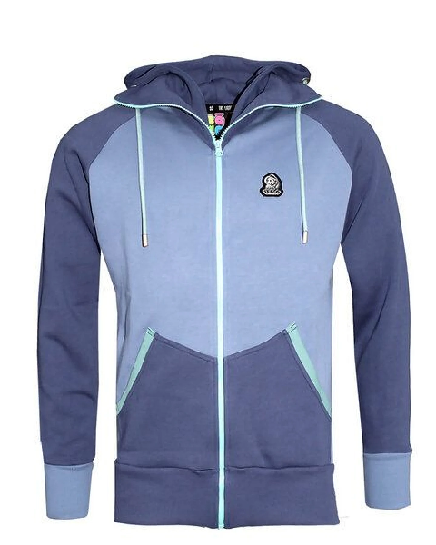 FÄDD Herren Sweatjacke aus Bio-Baumwolle "Troijer Z Heimat" Lila/ Blau – Ansicht 2