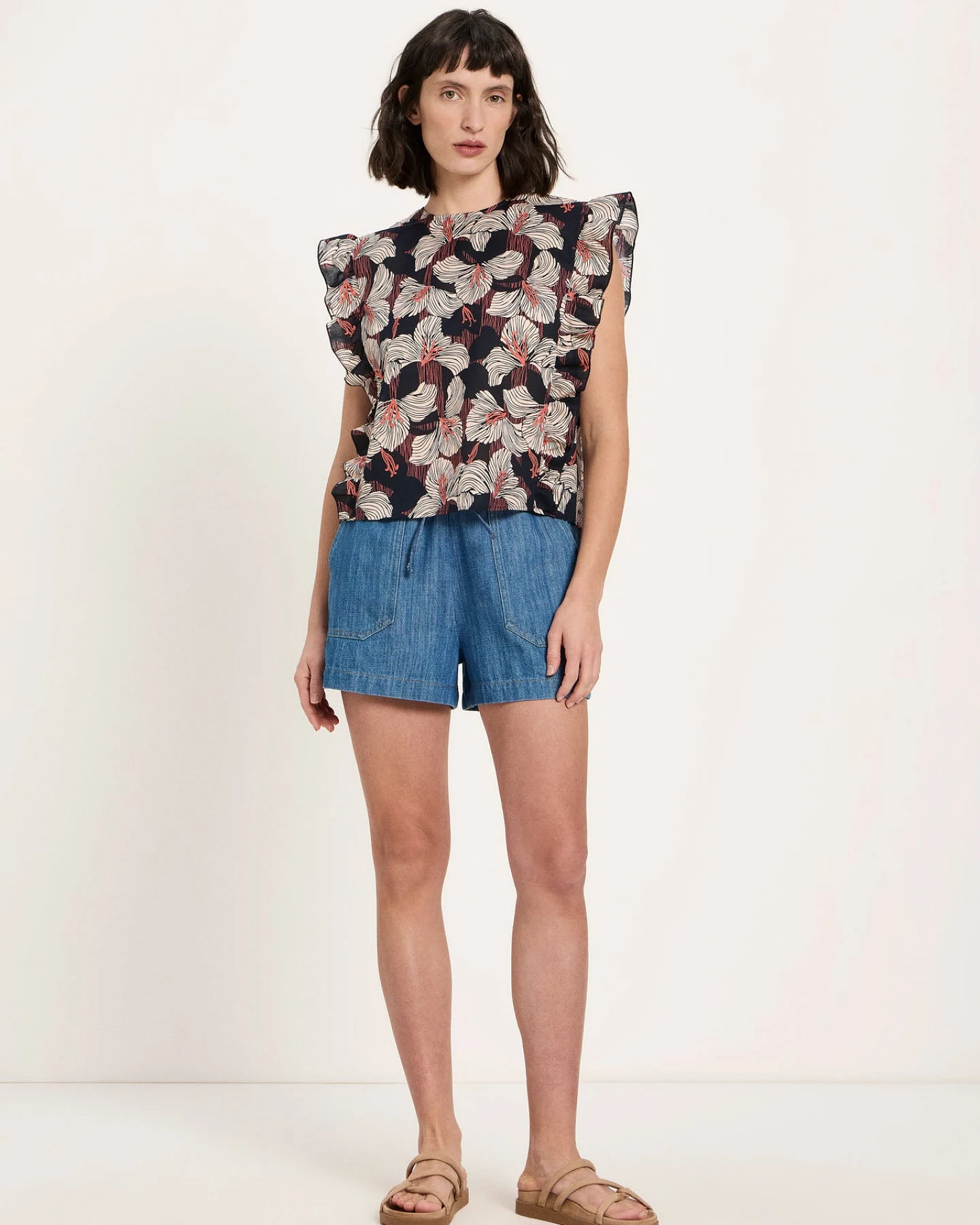 Blusenshirt mit Volant (GOTS) – Ansicht 5