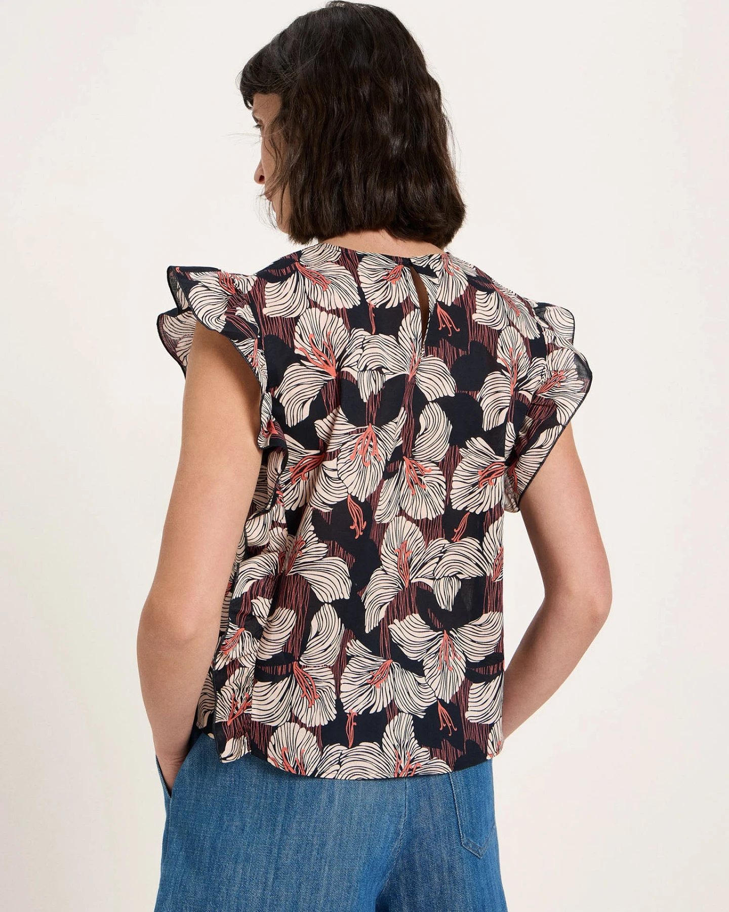 Blusenshirt mit Volant (GOTS) – Ansicht 6