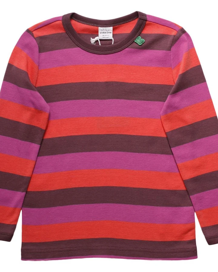 Multi Stripe T Plum Purple Multi 104