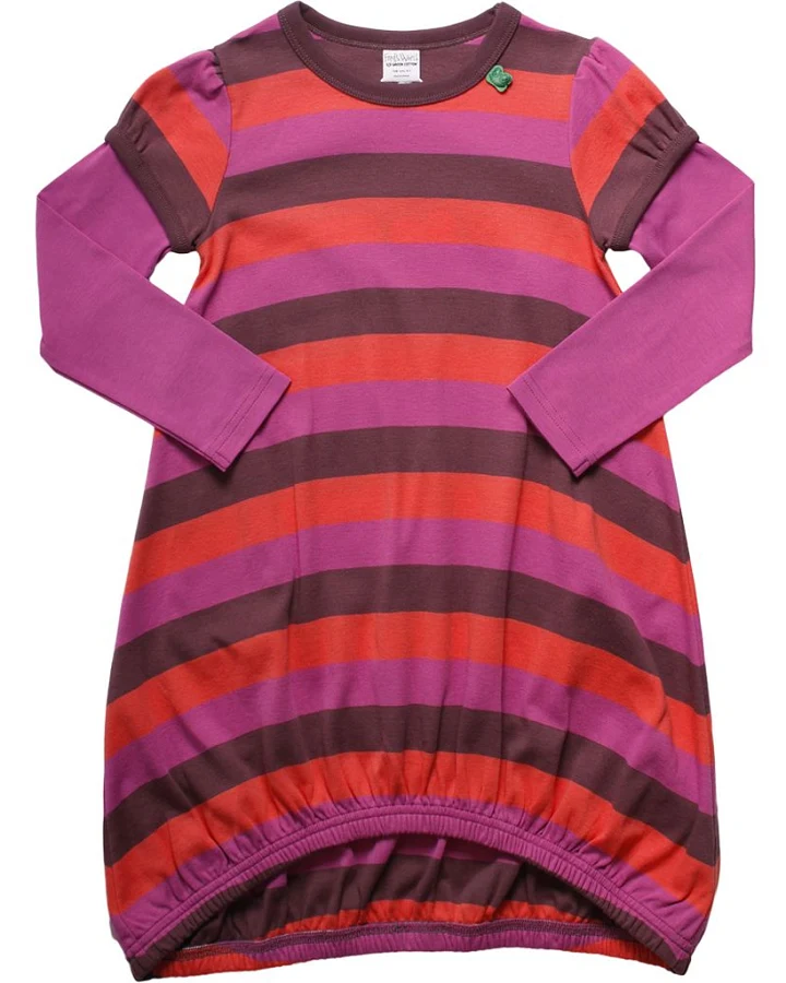 Multi Stripe Dress Plum Purple 92