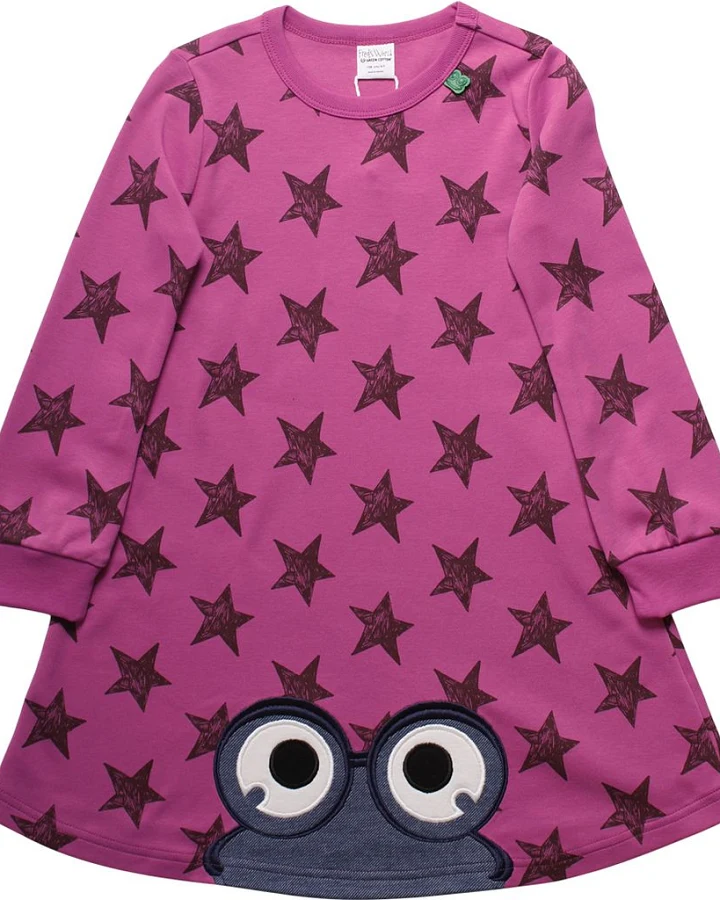 Star Peep Dress Violet 98