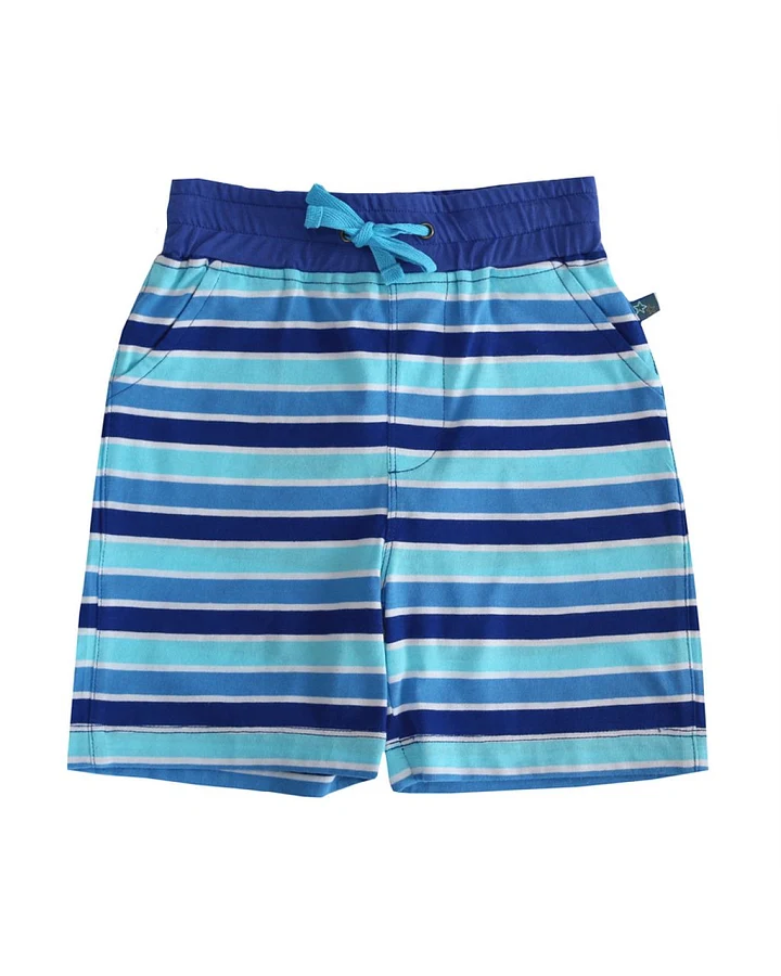 Shorts Streifen Aqua-Navy 86/92