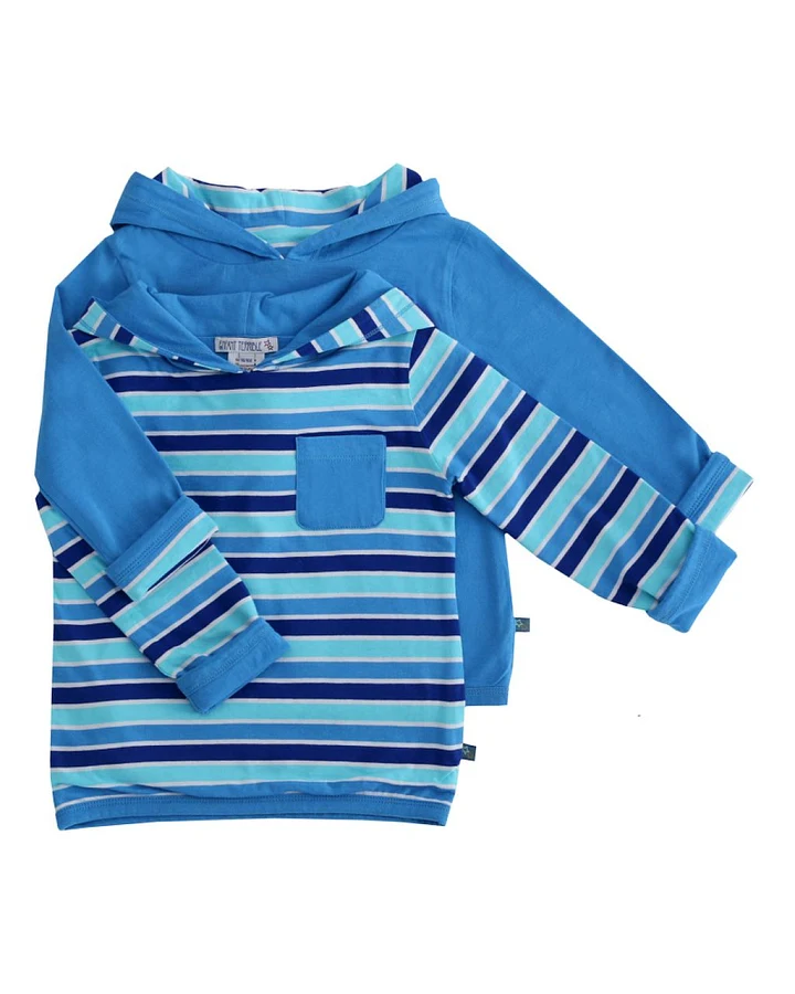Wendehoodie Cornflower-Aqua 122/128