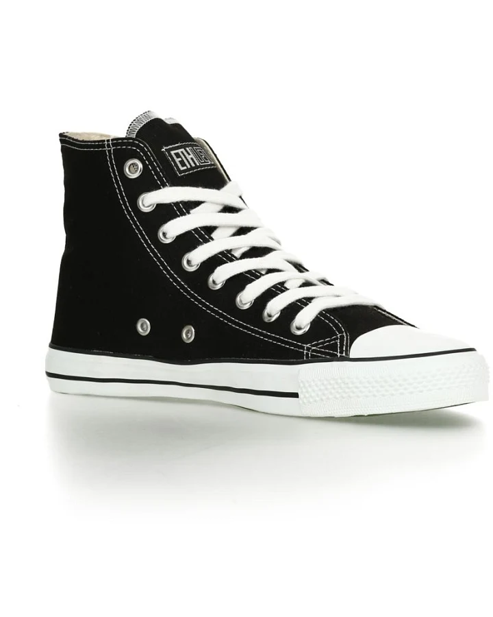 Fair Trainer White Cap Hi Cut 19 Jet Black / Just White 36