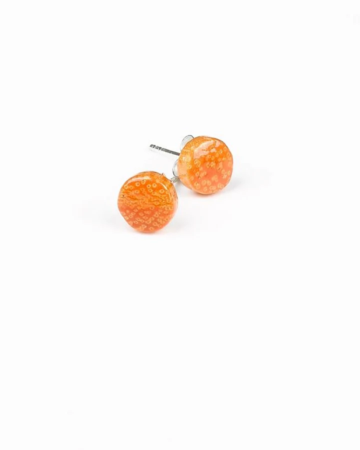Ruprang - Geometrische Mangoholzstecker Kreis Apfelsine