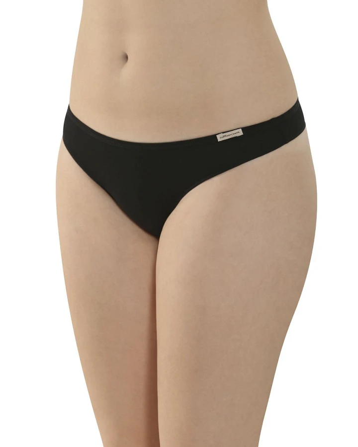 String Low-Cut Schwarz 36