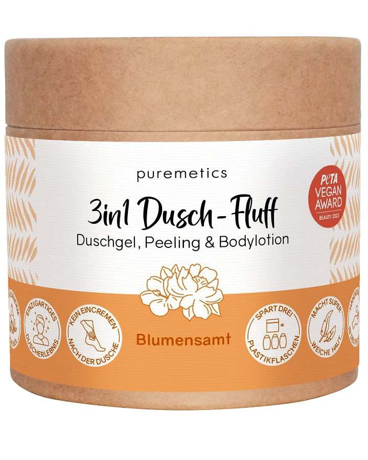 3in1 Dusch-Fluff Blumensamt 250g