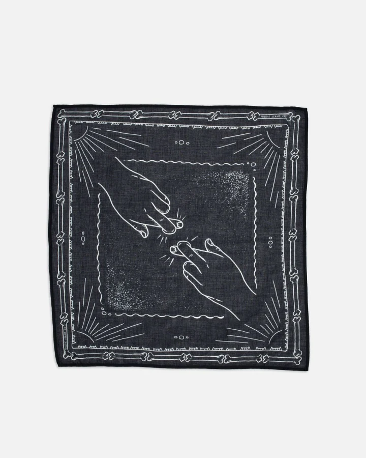 Ingrid Bandana Double Cross Blue One Size