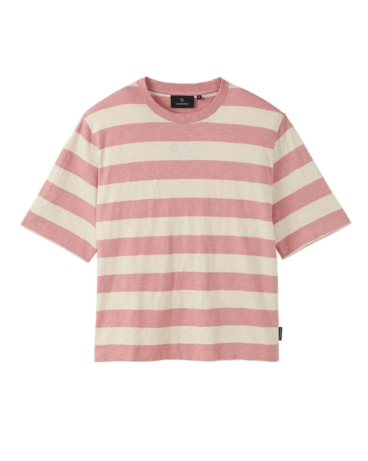 Women T-Shirt Azolla Stripes Pink M
