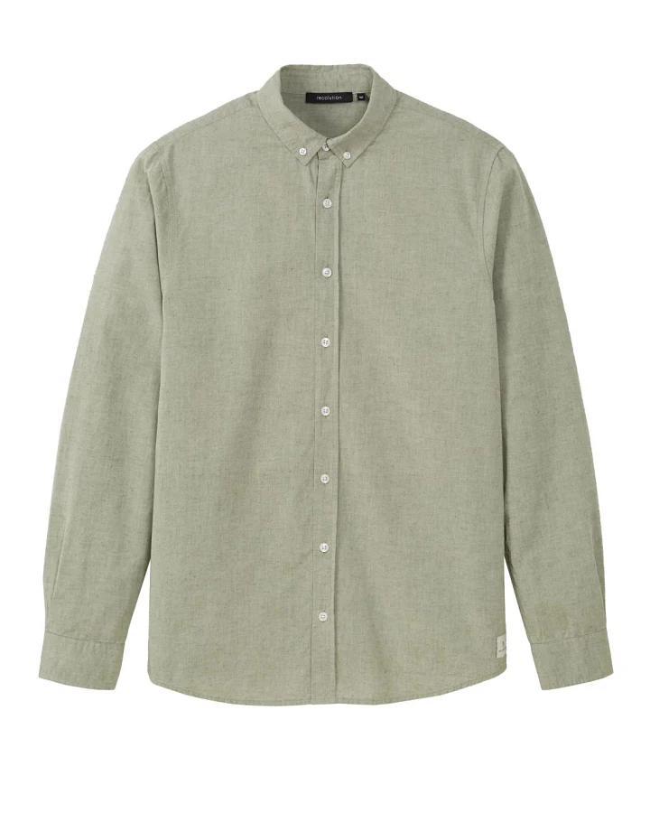 Men Hemd Corn Green XXL