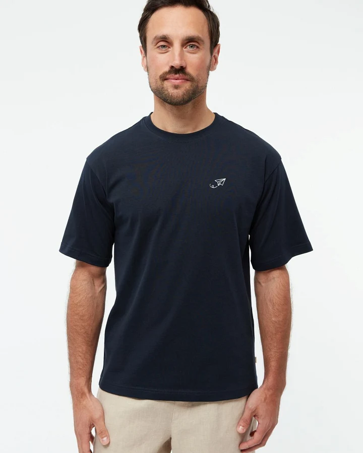 GBLasse Paper Plane T-Shirt Midnight Blue L