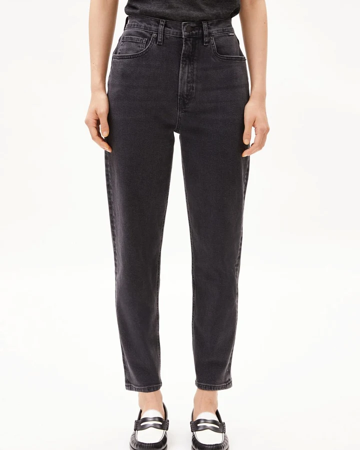 Mairaa High Waist Mom Jean Ebony 31/34