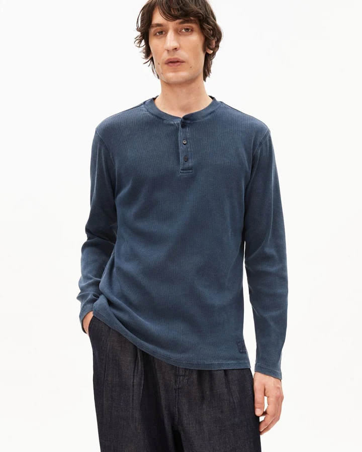 Henly Gmt Dye Longsleeve Night Sky Washed XL