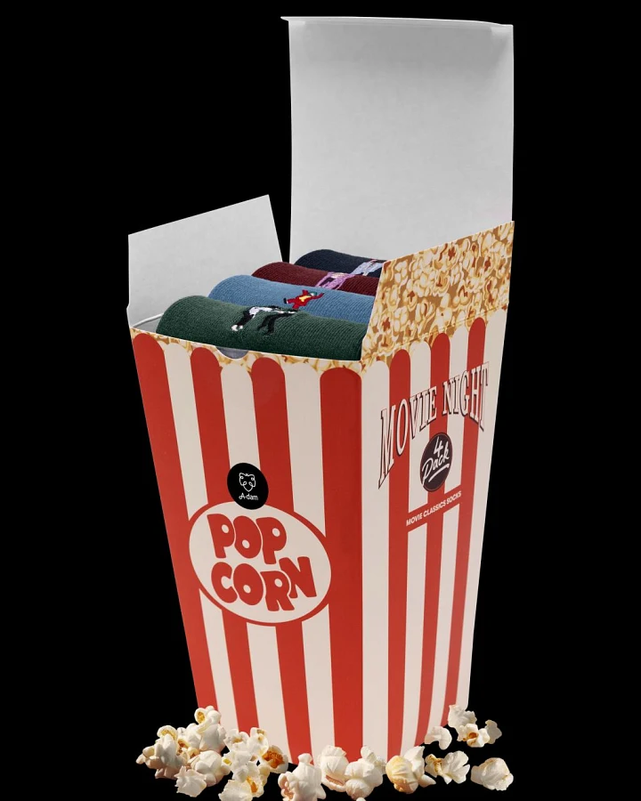 Movie Night 4er Pack - Casual Socks 36-40