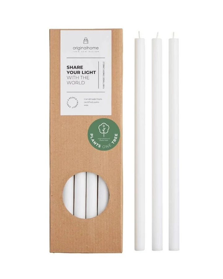 Thins Candles 10 Stück White